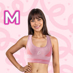 Top deportivo con espalda alta y relleno sin costuras M