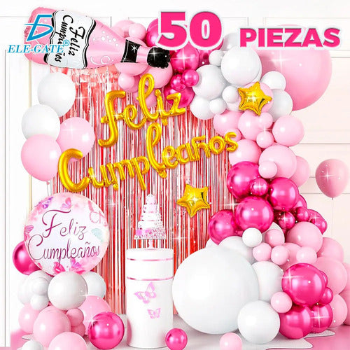 Kit De Globos Premium Para Fiesta De Cumpleaños