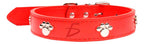 Collar De Perro De Cuero Resistente De Talla L 45 Cm Con Azul
