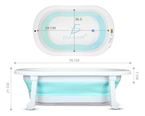 Bañera Tina De Baño Con Termómetro De Agua Para Bebe