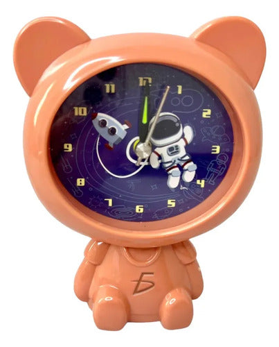 Reloj Despertador Astronauta De Vinilo