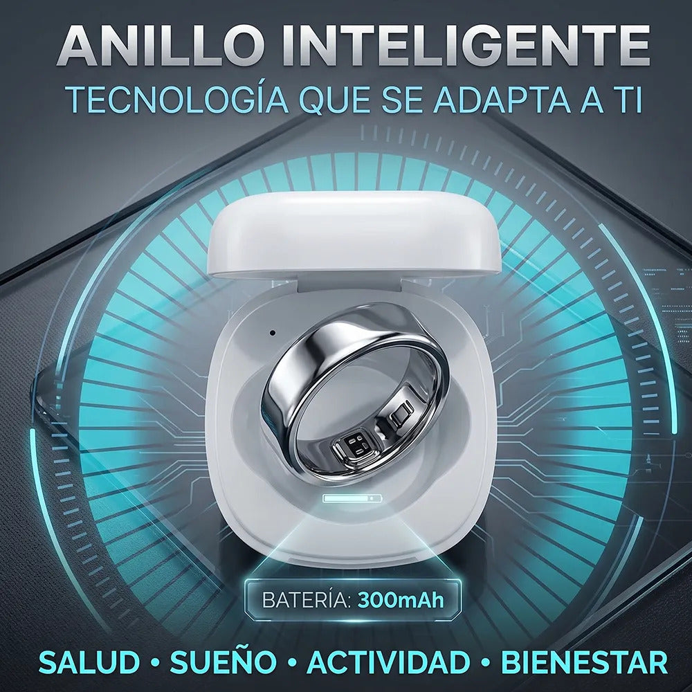 Anillo inteligente de salud titanio plata ultra 9.0 monitor