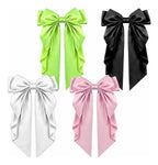 Moño Gigante 40 Cm Con Clip En 4 Colores Vibrantes Rosa