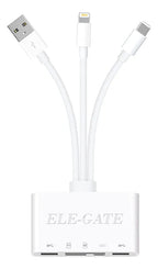 Lector De Tarjetas 5 En 1 Con Adaptador Otg Usb Usb-c Y