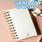 Cuaderno A Rayas De 80 Hojas Con 4 Separadores De Colores Verde