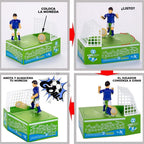 Alcancia Electronica De Cancha Futbol Jugador Patea Monedas