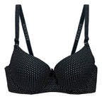 Brasier Con Encaje De Copa Completa Negro M