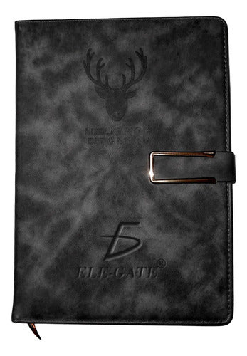 Libreta Elegante Con Portada Acolchonada Y Cierre Magnético