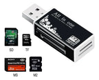 Lector De Tarjetas Sd Usb 5 En 1 Adaptador Micro Sd Ms Duo