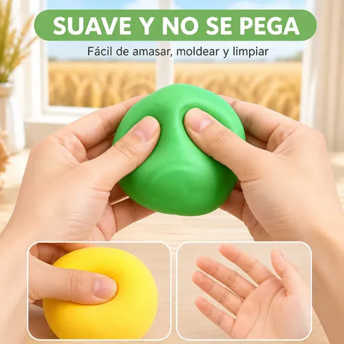 Plastilina De Harina De Trigo 12 Colores Para Moldear