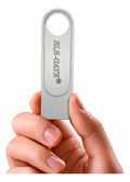 Memoria USB mini metálica 8GB USB 2.0 plateado (plata)