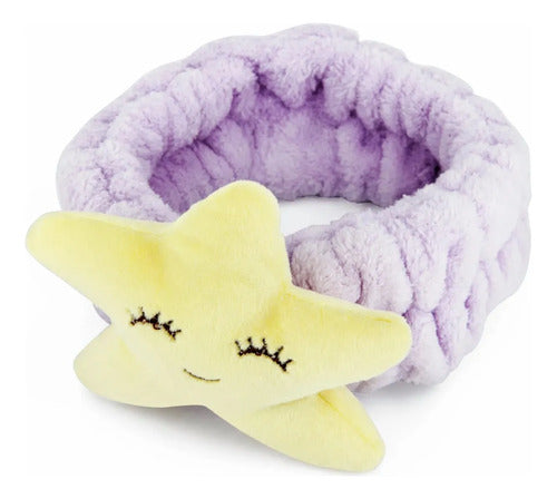 Diadema Para Cabello Afelpada Belleza Estrella