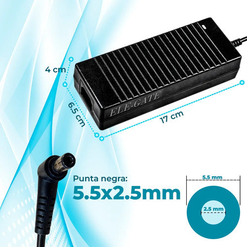 Cargador Compatible Para Laptop Toshiba Entrada De Punta