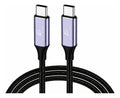 Cable USB-C a USB-C 100W pd carga rápida y transferencia violeta metálico