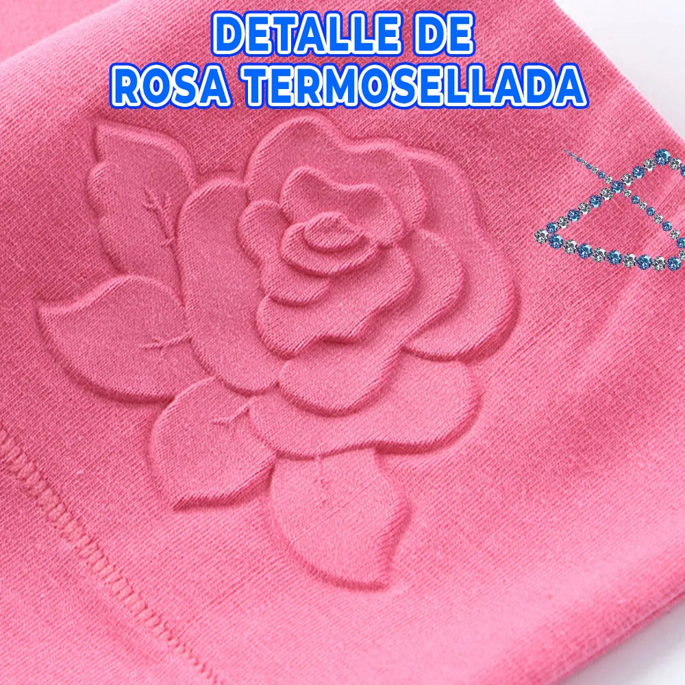 Ropa interior de cintura alta para mujer rosa XXL