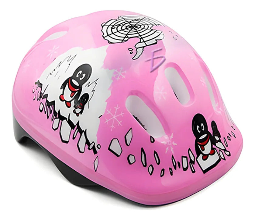 Casco Niños Y Niñas Bicicleta Scooter Patines Patineta Azul P