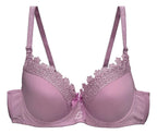 Brasier Con Encaje De Copa Completa Push Up Rosa M