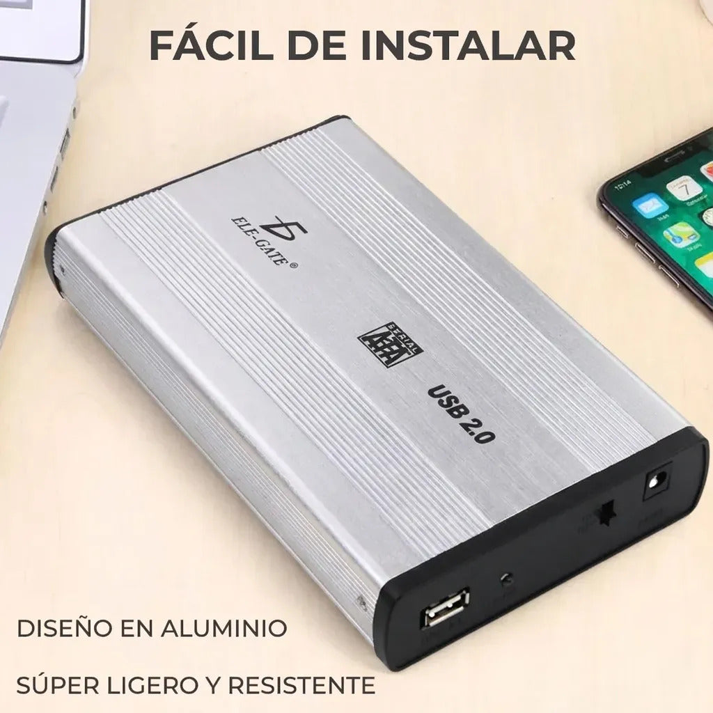 Gabinete Case Disco Duro Sata 3.5 Usb Externo 2.0