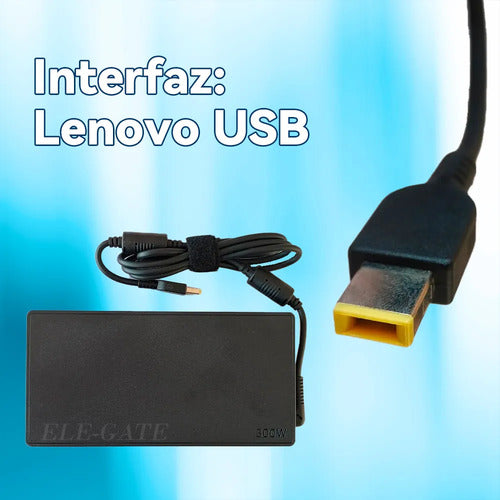 Cargador Compatible Laptop Para Lenovo 300w Punta Usb