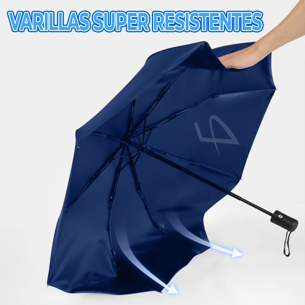 Paraguas Con Protección Uv Y Apertura Automática Mantente Azul