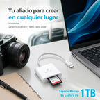 Lector De Tarjetas Usb-c 2 En 1 Para Sd Y Tf Microsd Para