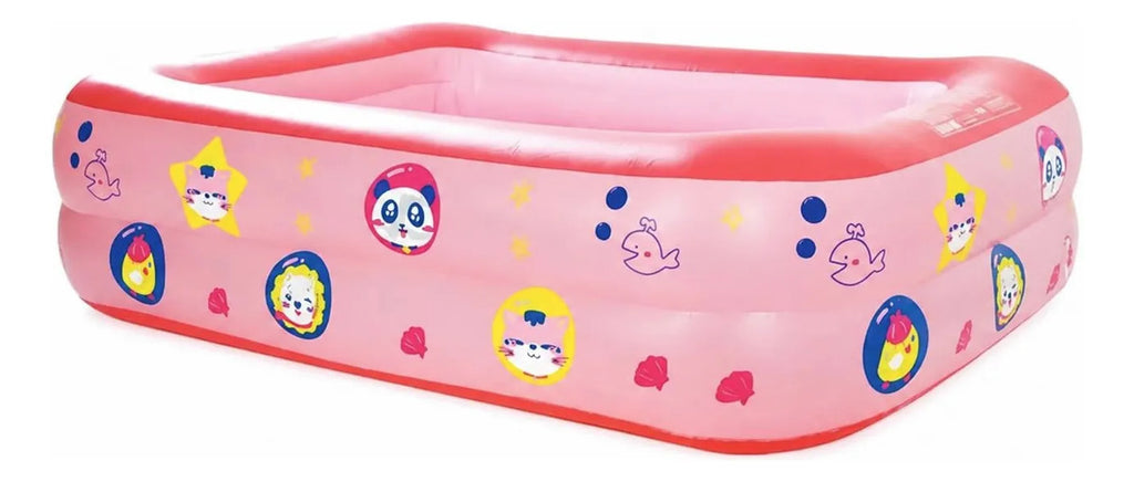 Piscina Inflable Para El Hogar Rosa150 110 50 Cm