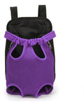 Mochila Porta Mascotas Transpirable Y Portátil Comodidad Y Violeta