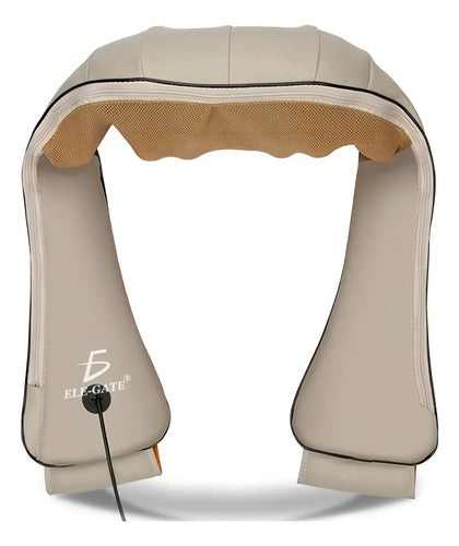 Masajeador Cuello Espalda Hombro Relajante Golpeteo Cervical Beige