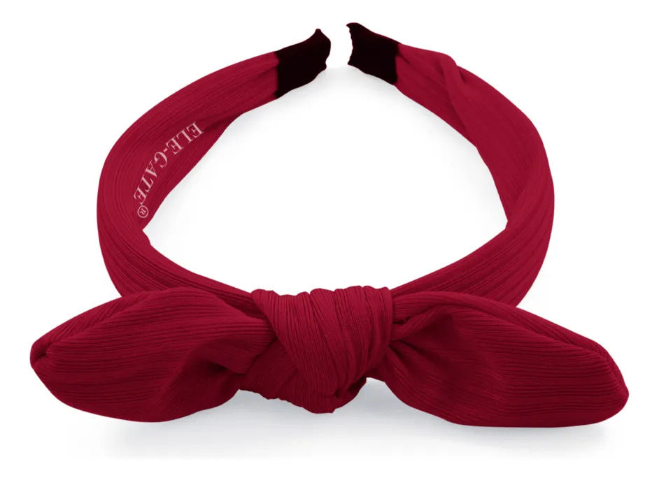Diadema Sujetadora De Cabello Con Moño Rosa