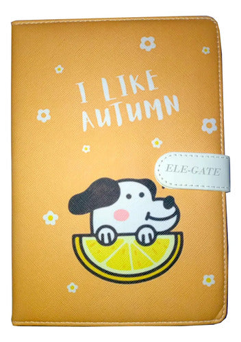 Libreta Kawaii A5 Con Portada Acolchada Y Texturizada