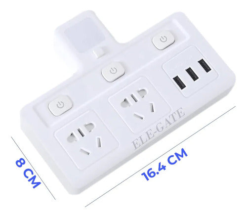 Multifuncional Adaptador Hembra De Habitación Luz Nocturna
