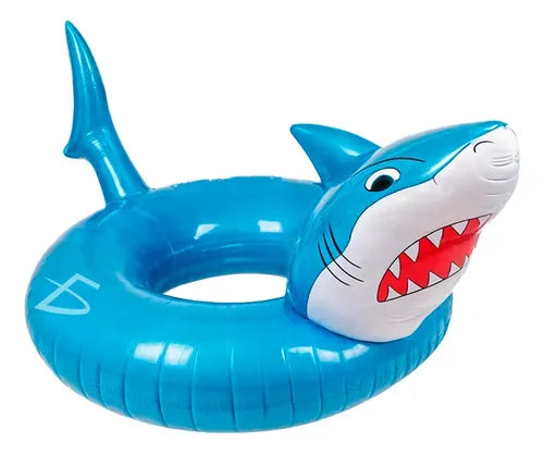 Flotador Inflable En Forma De Tiburón Con Diseño Divertido