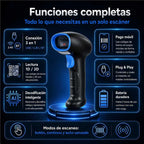 Lector De Código De Barras Inalámbrico Bluetooth Usb 2.4g