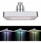 Cabezal De Ducha Led Rgb De 15 Cm Con Indicador De