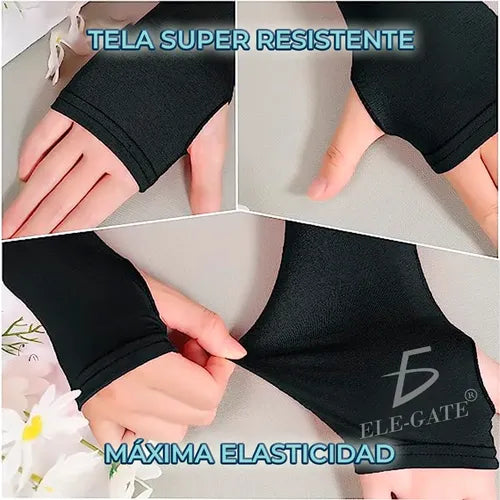 Mangas Uv Protección Para Brazo Seda Hielo Resistente Unitalla