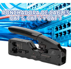 Herramienta de crimpado para conectores de red CAT5 CAT6