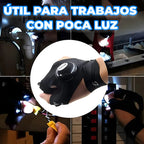 Par De Guantes De 2 Dedos Con Luz Led G Negro