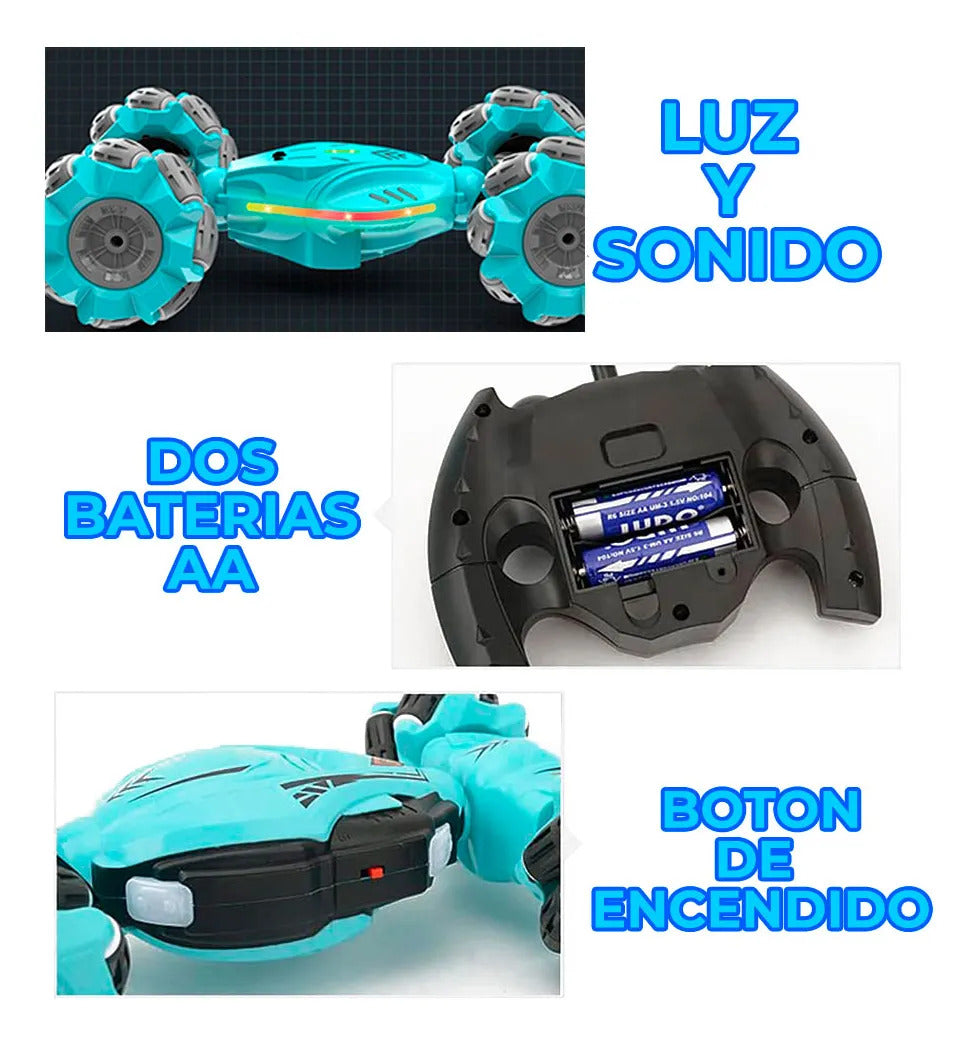 Carro De Control Remoto 4wd Sensor De Gestos Giro 360