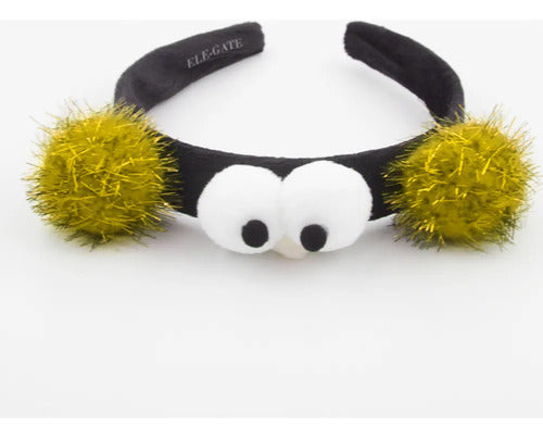 Diadema De Moda Para Niñas Con Ojos Y Orejas Violeta