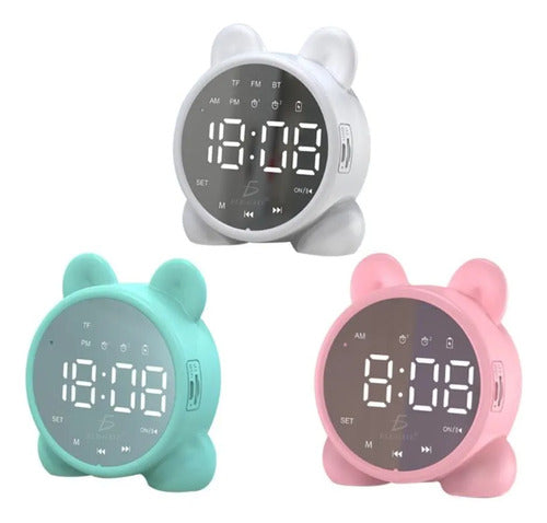 Reloj Digital Despertador Con Luz Despertador Reproductor