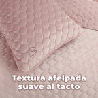 Colcha rosa claro ligera para verano 220 x 220 cm rosa claro