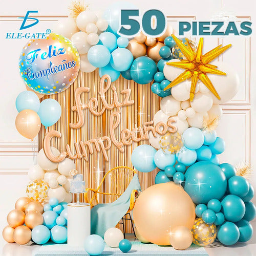 Kit De Globos Premium Para Fiesta De Cumpleaños
