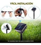 Serie De Luces Coloridas Libélula Carga Solar 5 Metro Amarillo