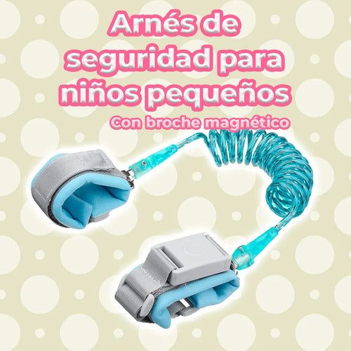 Correa Antipérdida Para Niños De 2.5 M Con Cierre De Llave Azul
