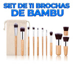 Brochas De Maquillaje Orgánicas Y Ecológicas - Kit