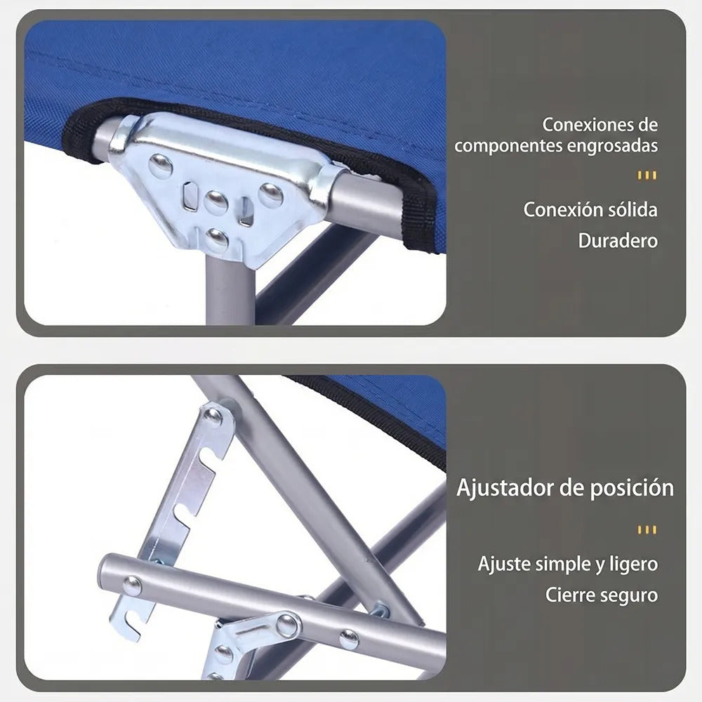 Silla Plegable Con Sombrilla De Gravedad Cero Reclinable