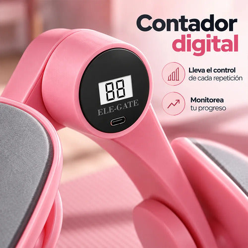 Ejercitador De Piernas Y Glúteos Con Contador Digital Usb-c