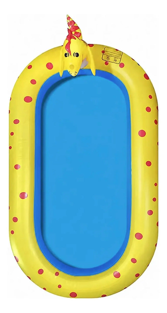 Alberca Inflable Con Aspersores Amarillo/azul