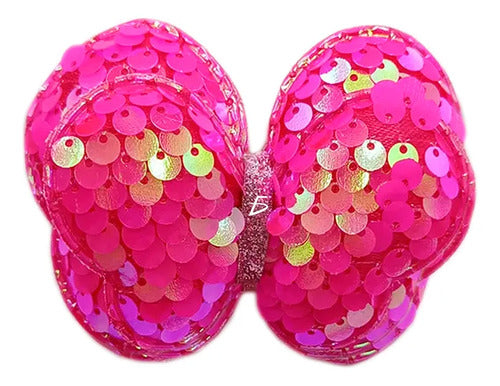 Paquete De 4 Moños Con Liga Con Diseño De Mariposa