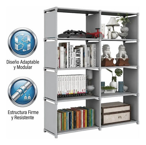 Librero Organizador Hog.335 De 8 Compartimentos